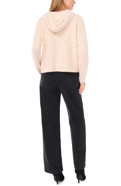 Halogen ® Waffle Stitch Hooded Sweater In Neutral