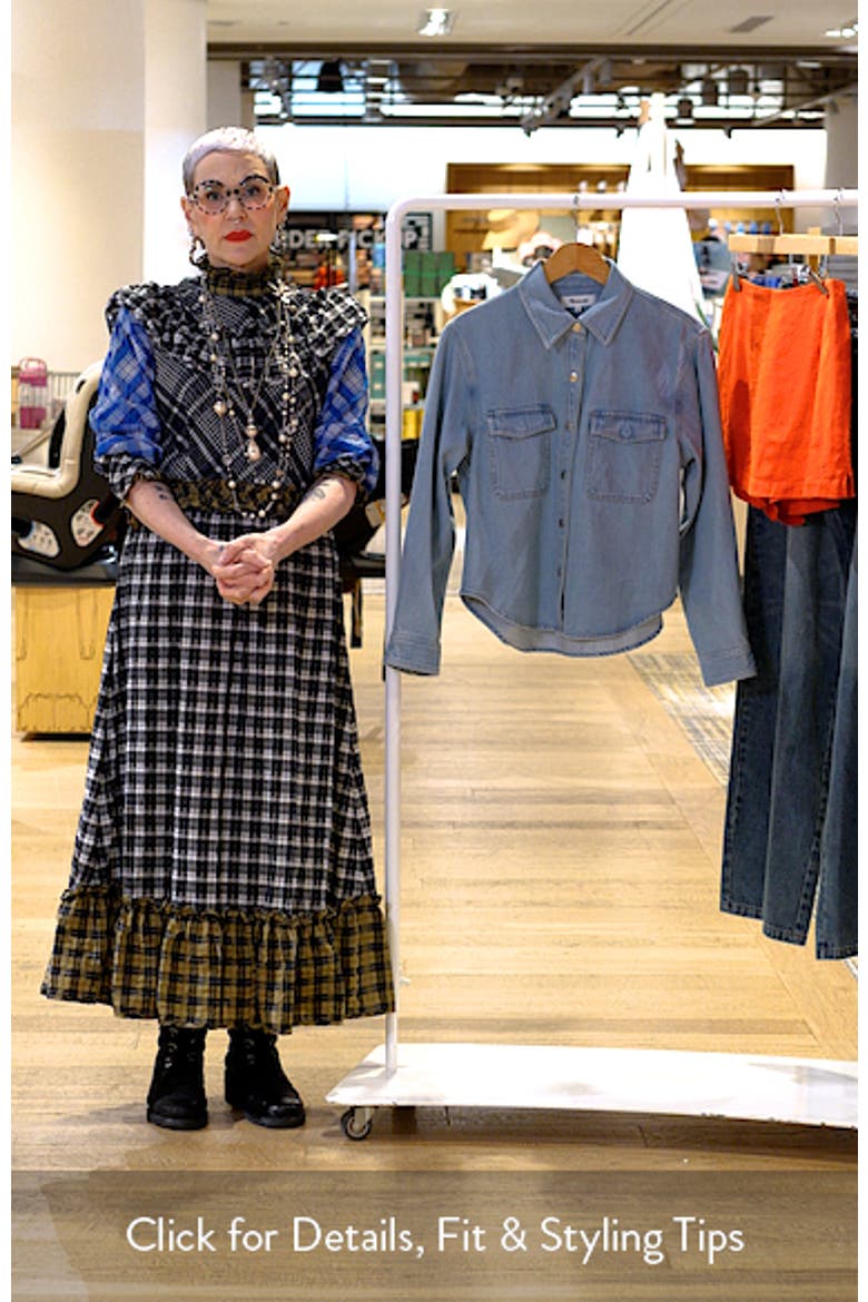 Airy Denim Relaxed Shirt Jacket video