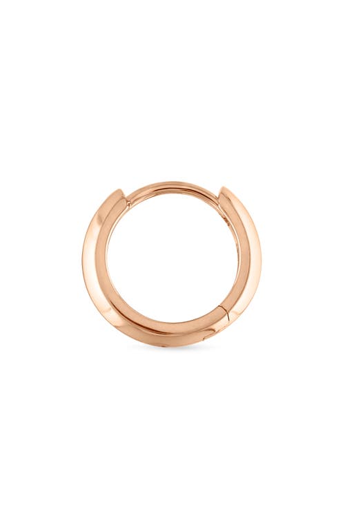 Maria Tash Faceted Metal Vertex Single Hoop Earring In Rose Gold