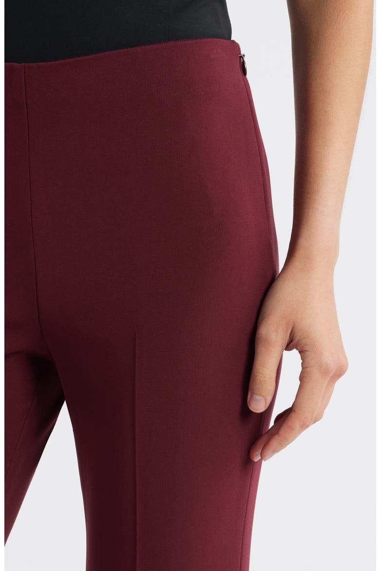 'Demitria - Admiral Crepe' Flare Leg Pants, Alternate, color, GRENACHE