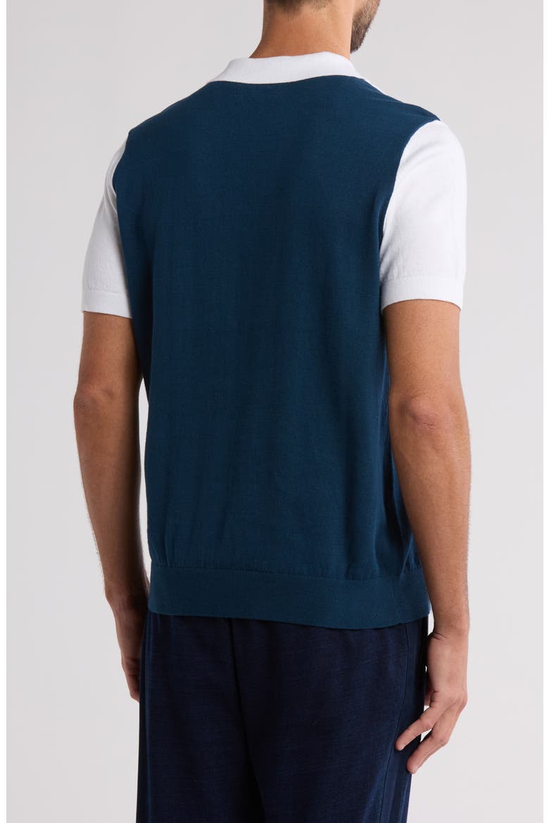 Stripe Cotton Jersey Polo, Alternate, color, BLUE WING TEAL
