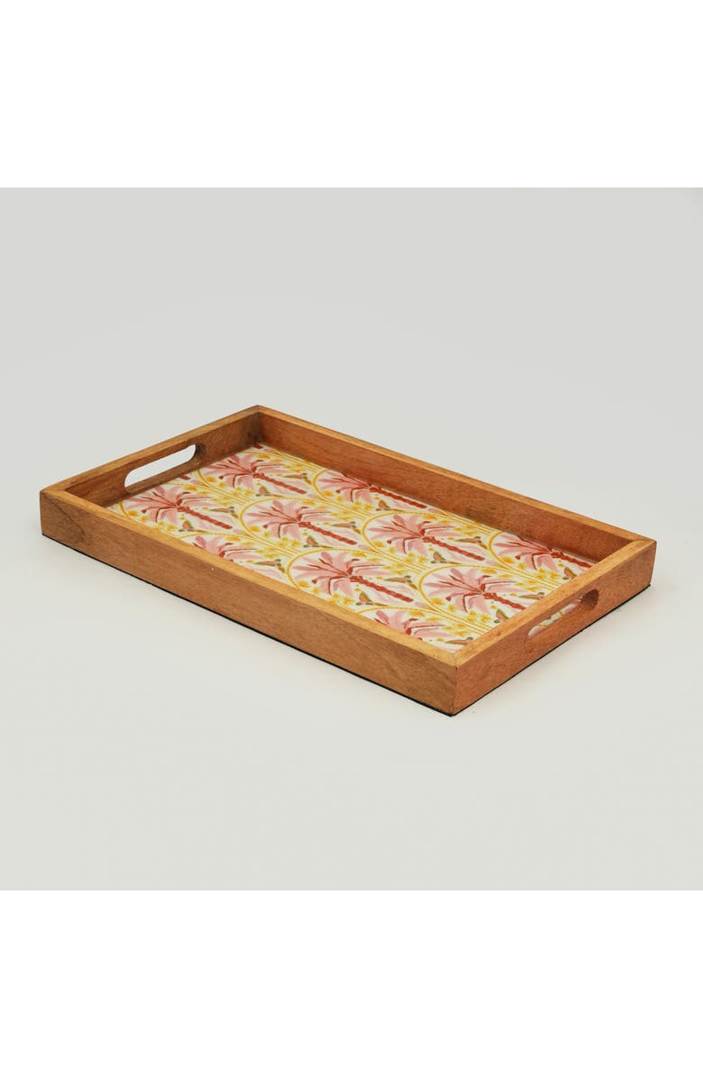 Mela Artisans Pink Summer Inlay Tray, Main, color, Pink