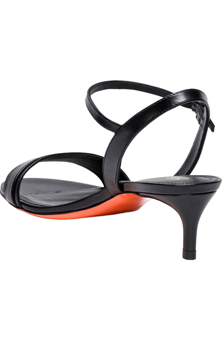 Santoni Women's mid-heel sandal, Alternate, color, Black
