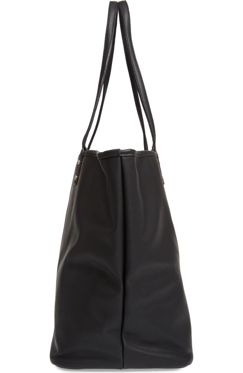 Mali + Lili Reversible Vegan Leather Tote, Alternate, color,