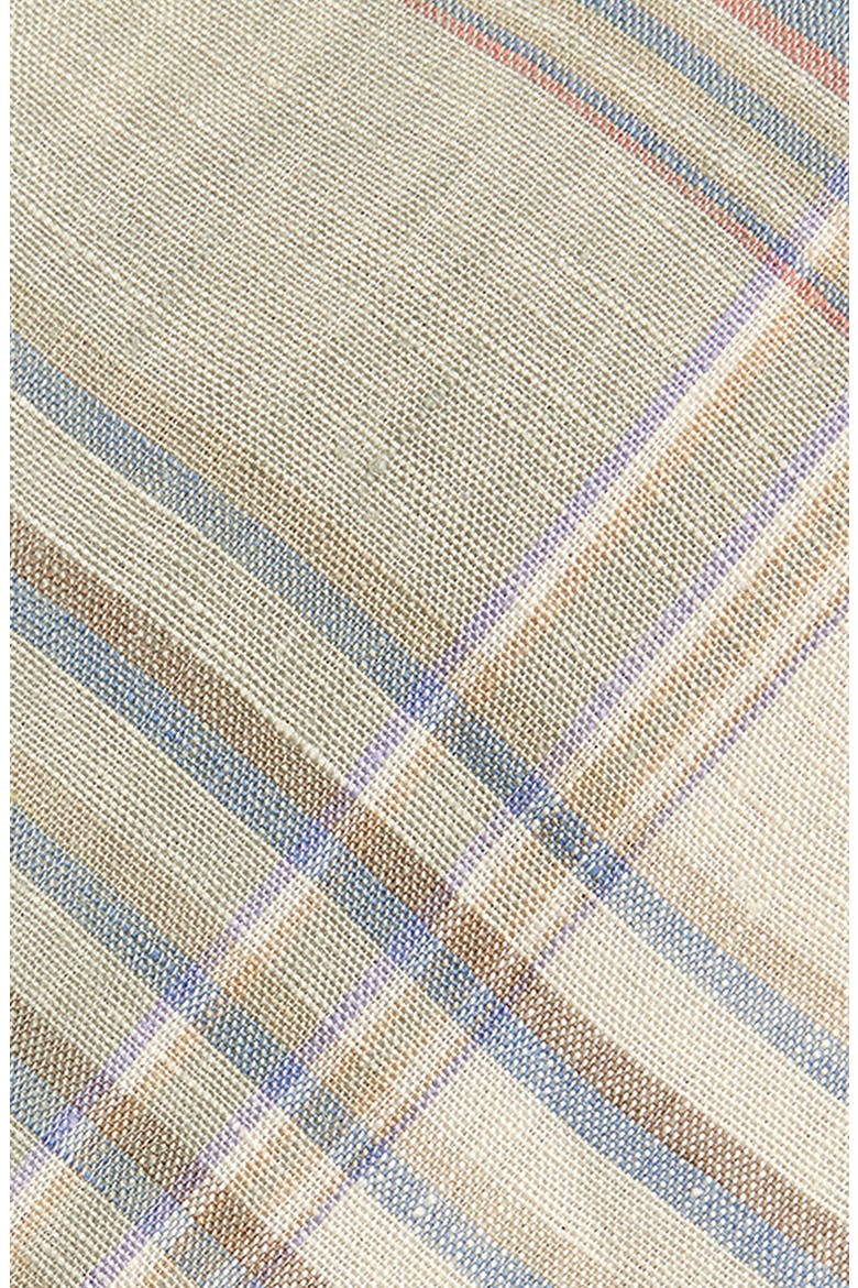 Plaid Linen Tie, Alternate, color, INFINITY BLUE