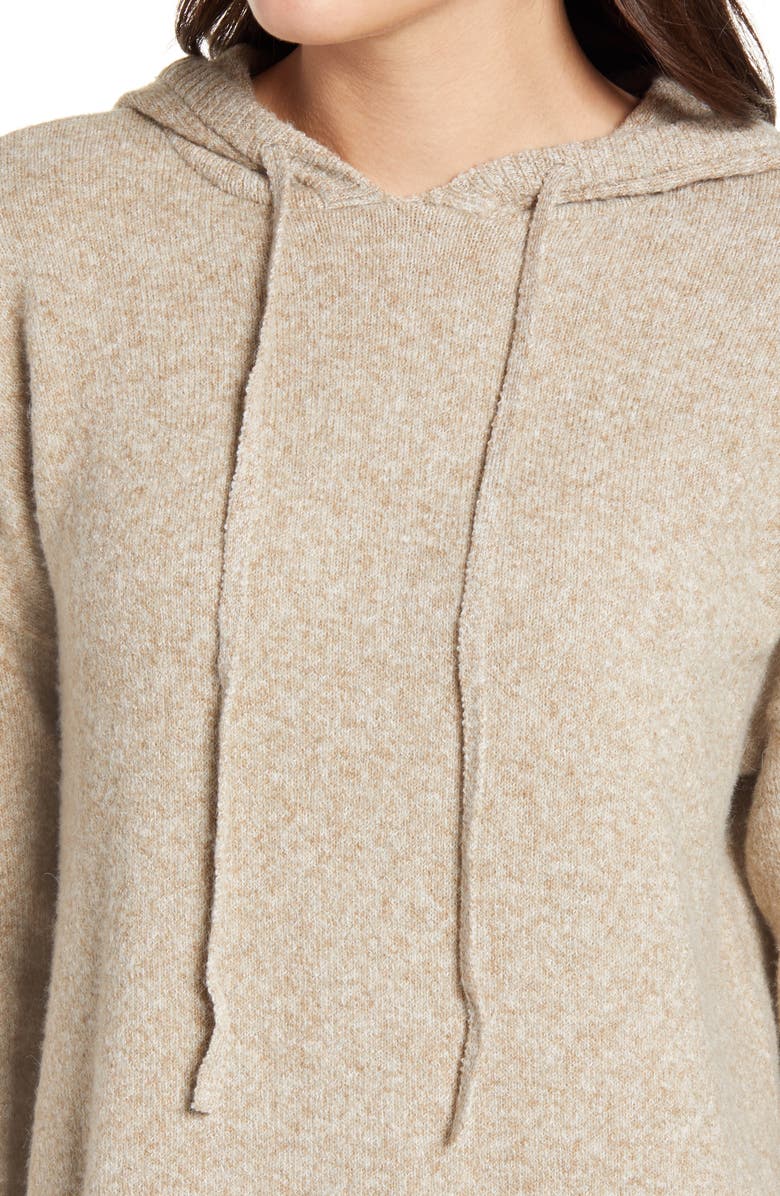 VERO MODA Hooded Long Sleeve Sweater Dress, Alternate, color,