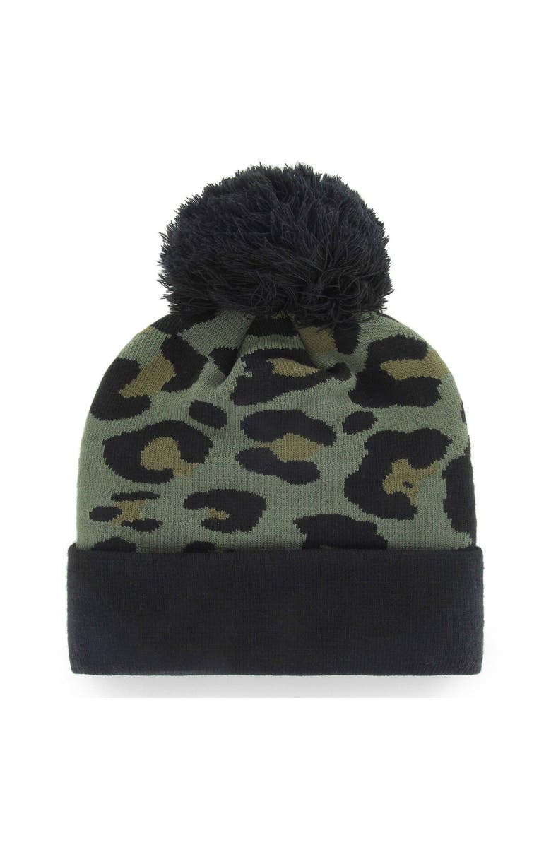 '47 Women's '47 Green/Black New England Patriots Bagheera Cuffed Knit Hat with Pom, Alternate, color, Green
