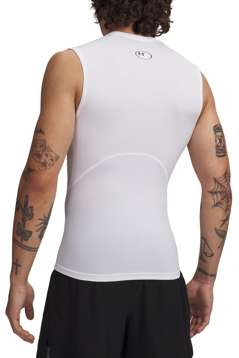 HeatGear® Compression Tank, Alternate, color, WHITE