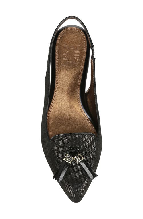 Naturalizer Juliana Slingback Pointed Toe Flat In Black