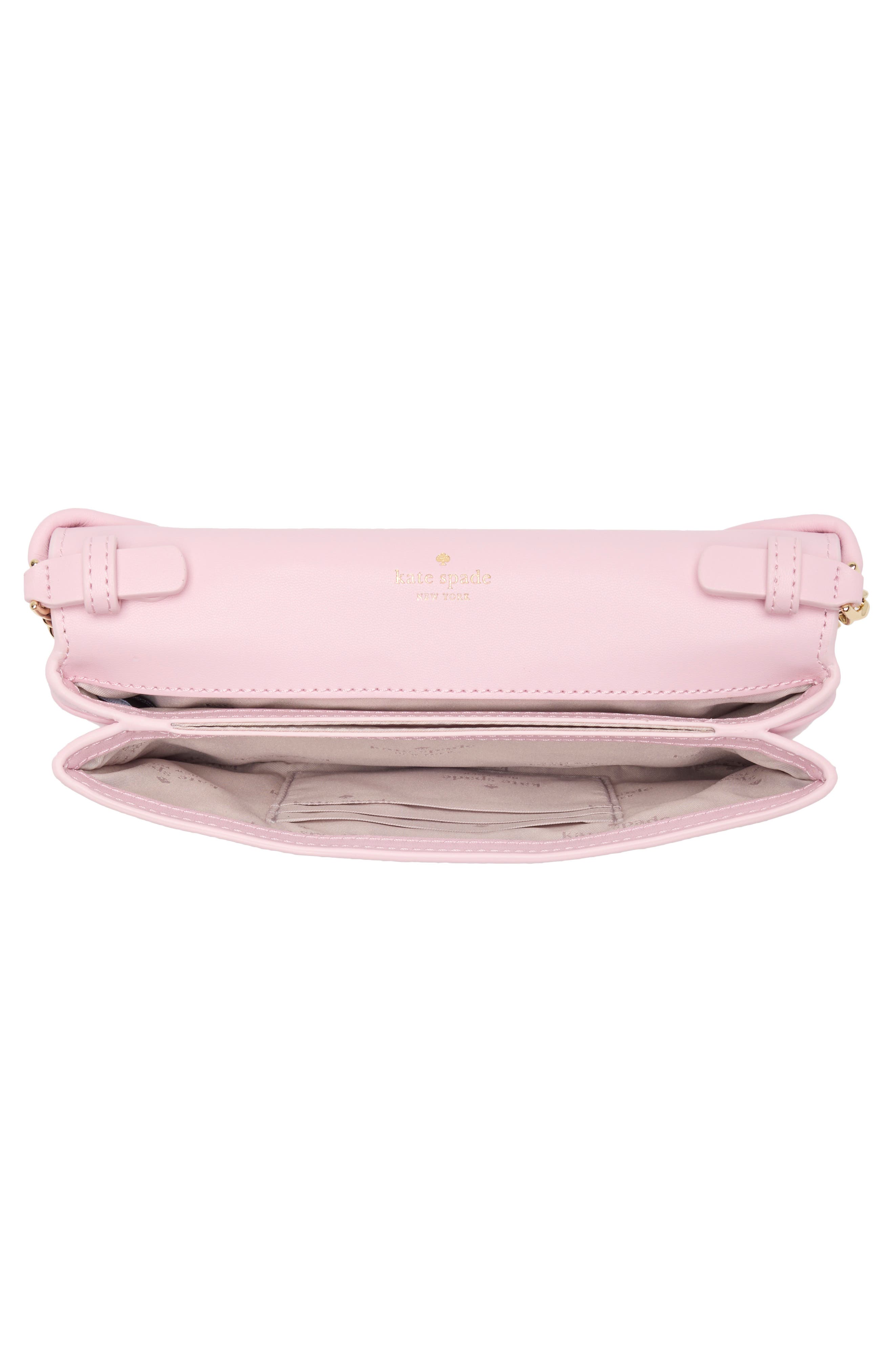 Kate Spade New York bow flap crossbody bag, Alternate, color, Pink Horizon