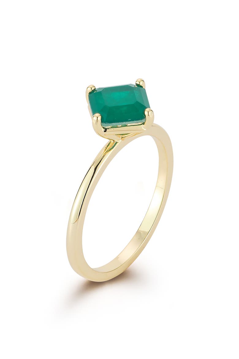 Princess Cut Cubic Zirconia Ring, Alternate, color, GOLD