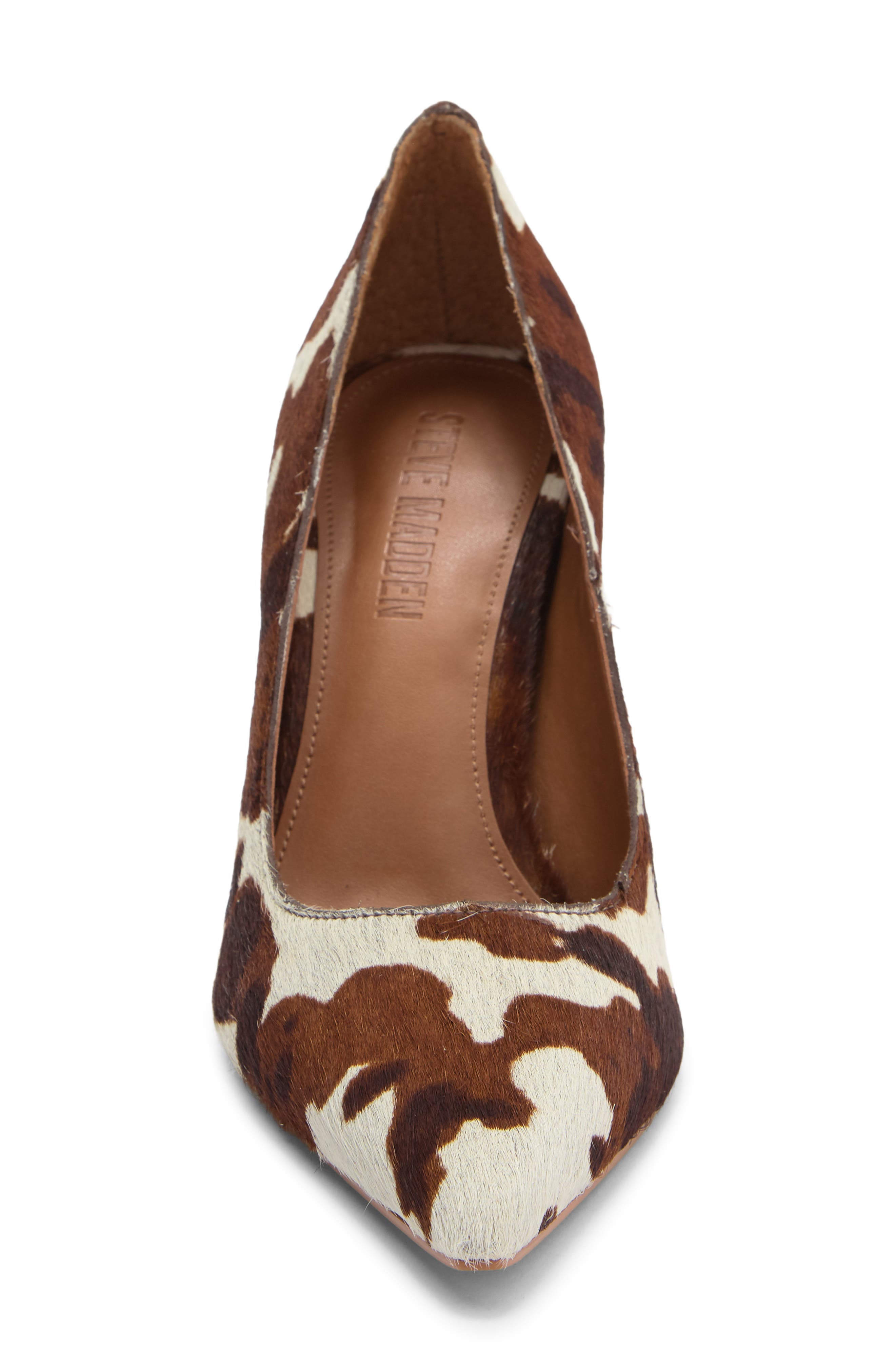 Steve Madden Reya Genuine Calf Hair Pump, Alternate, color, Brown Multi