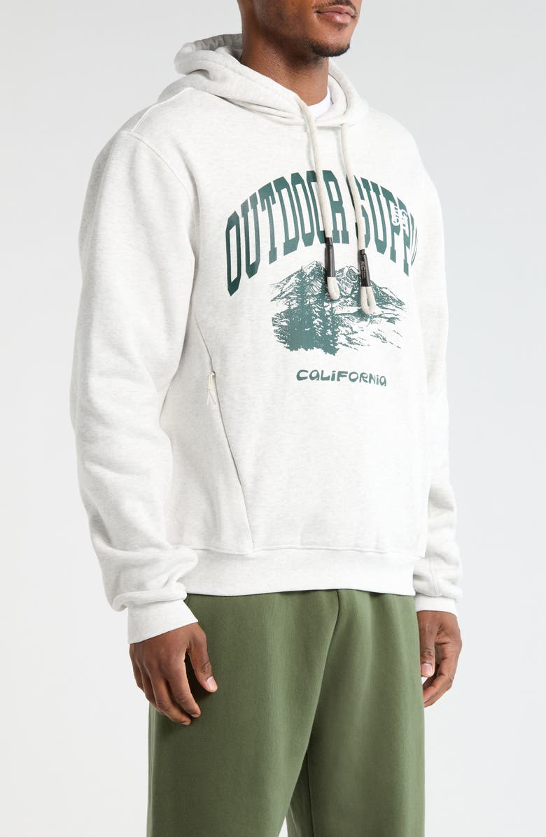 RC Outdoor Supply Gender Inclusive Logo Graphic Hoodie, Alternate, color, Heather Grey