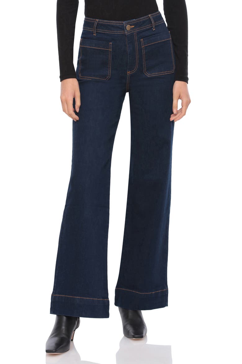 High Waist Wide Leg Jeans, Main, color, ROYAL RINSE