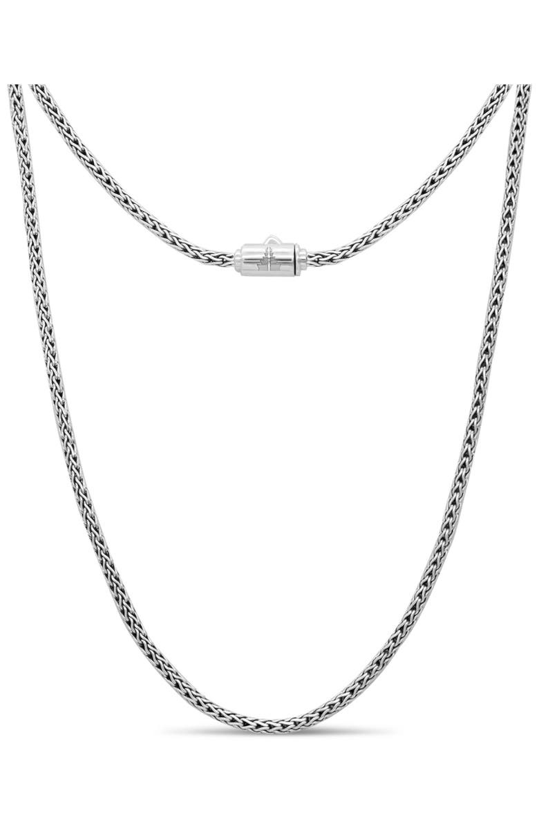 DEVATA Dragon Bone Round 2.5mm Chain Necklace in Sterling Silver, 18", Main, color, Silver