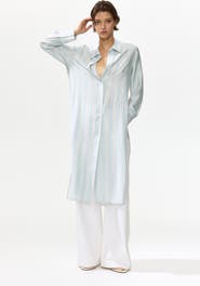 H&M Long viscose-blend shirt