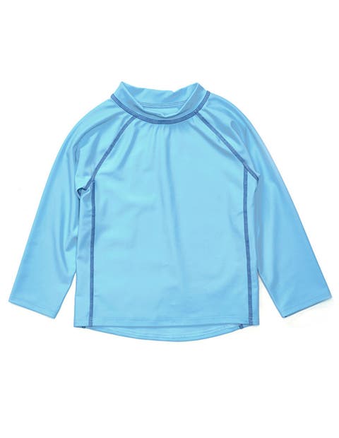 Kids Long Sleeve Rash Guard, UPF 50+ Swim Shirt