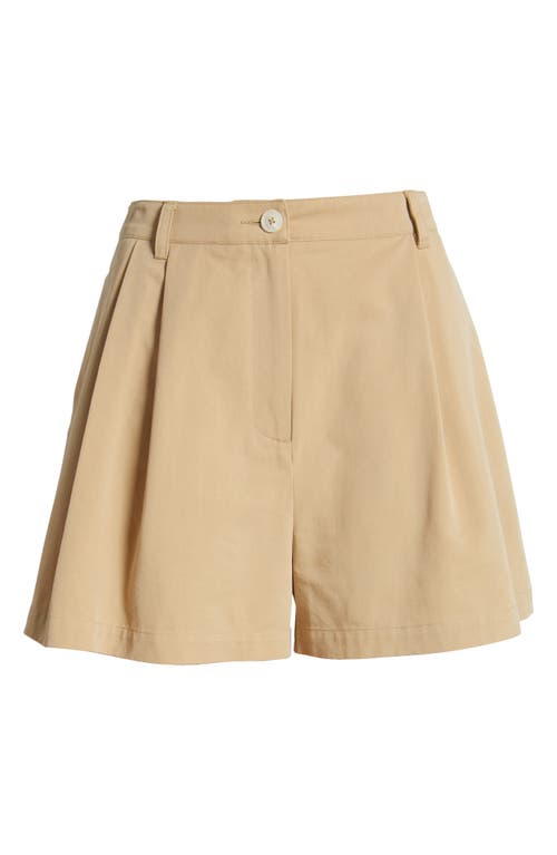 Solid & Striped The Oceane High Waist Shorts In Khaki