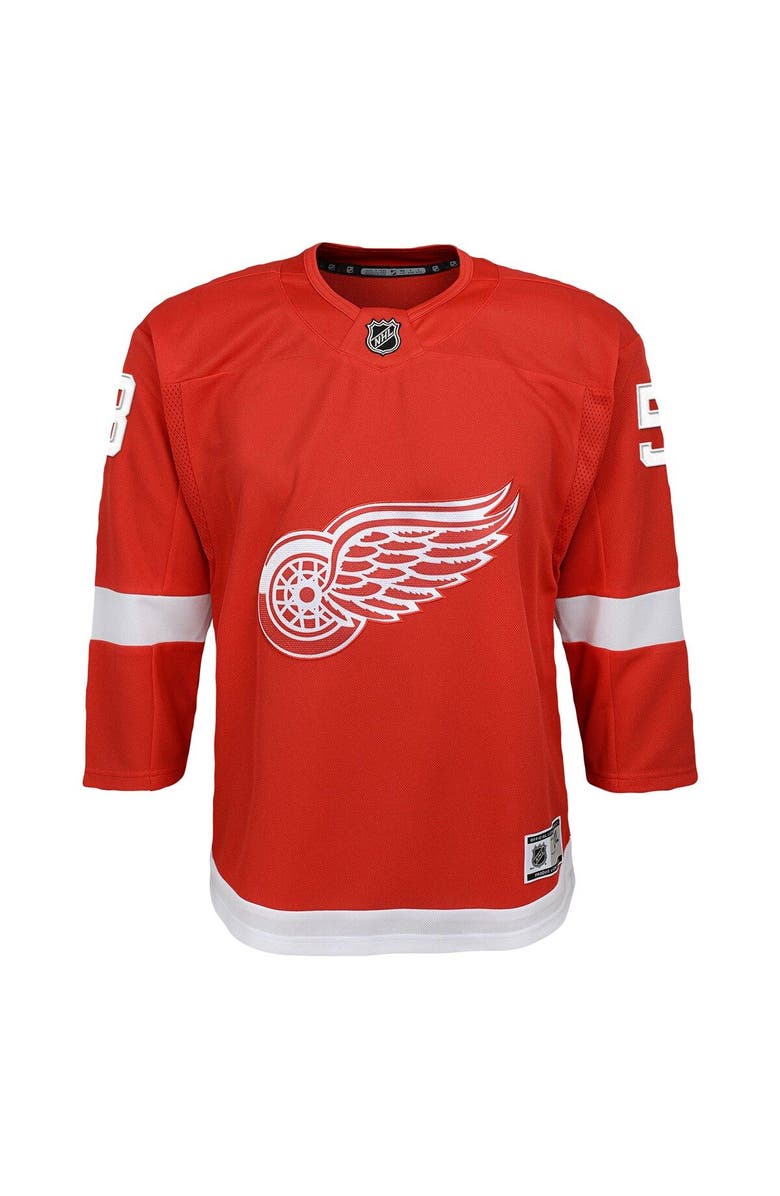 Outerstuff Youth Moritz Seider Red Detroit Red Wings 2022/23 Premier Player Jersey, Alternate, color,