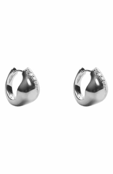 ARGENTO VIVO Cubic Zirconia Hoop Earrings