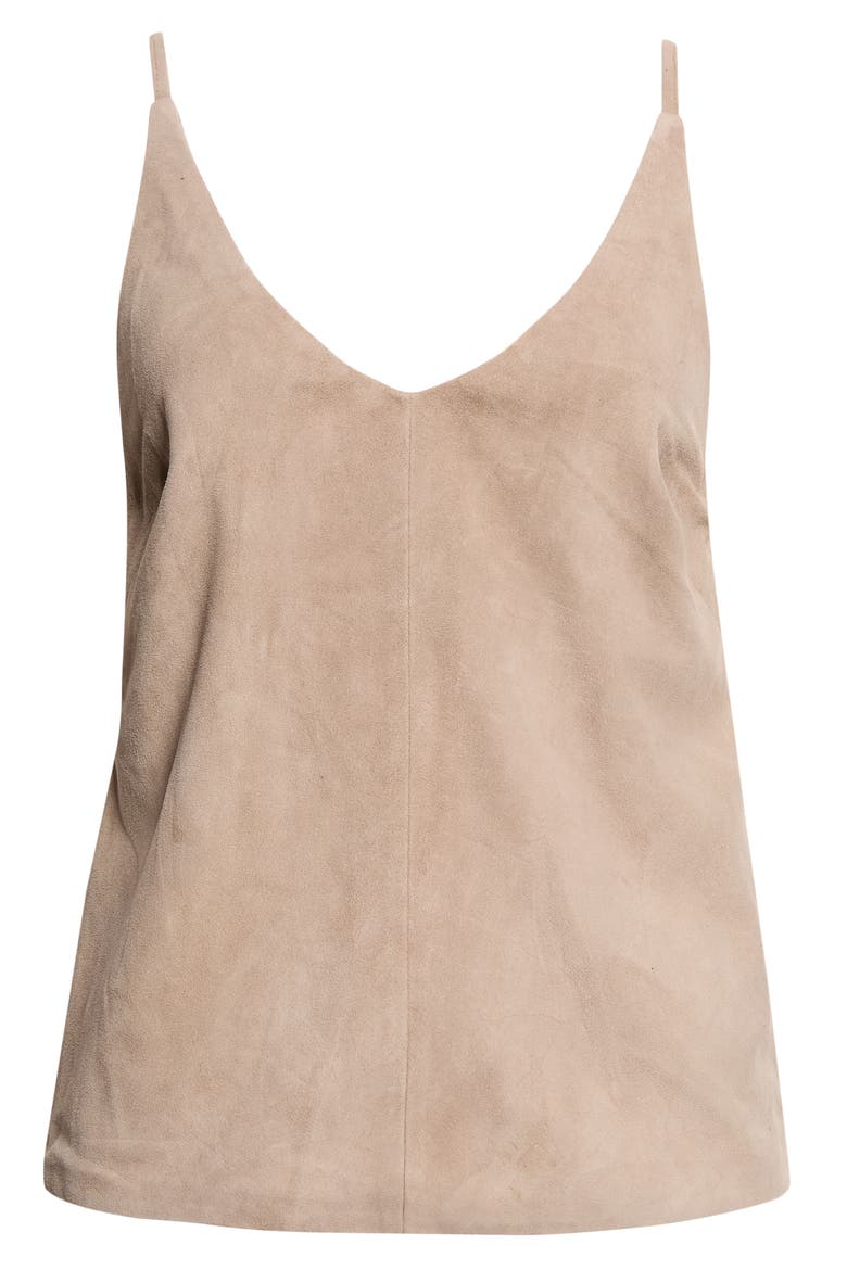 Low Back Suede Tie Top, Alternate, color, EARTH