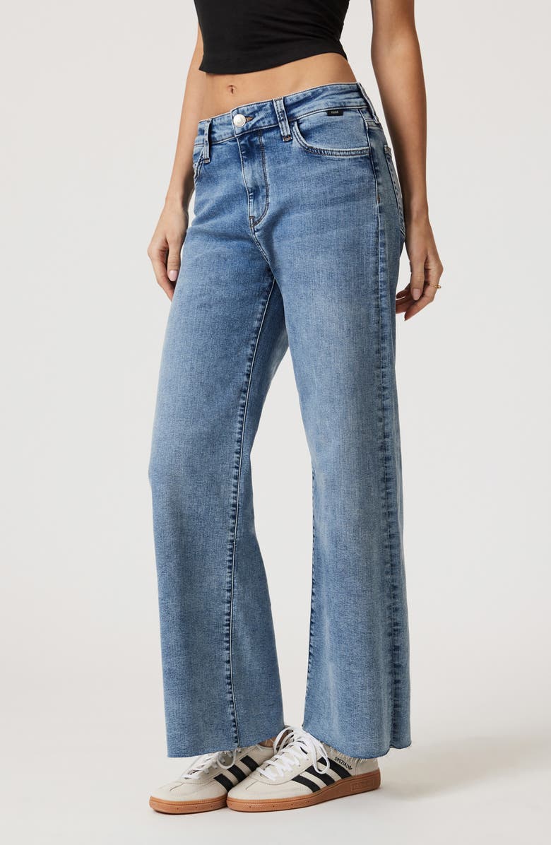 Mavi Jeans Paloma Raw Hem Wide Leg Jeans, Alternate, color,