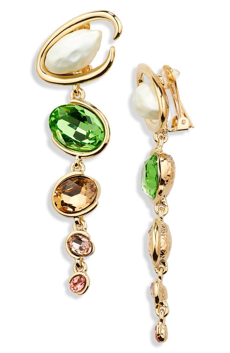 Oscar de la Renta O-Link Linear Drop Earrings, Main, color,