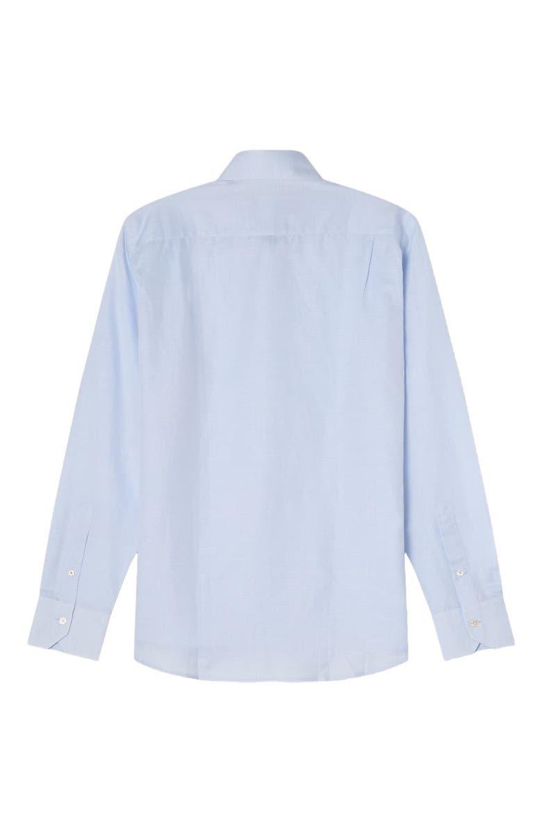 Robert Talbott Reynolds Cotton Linen Blend Shirt in Contemporary fit, Alternate, color, Blue