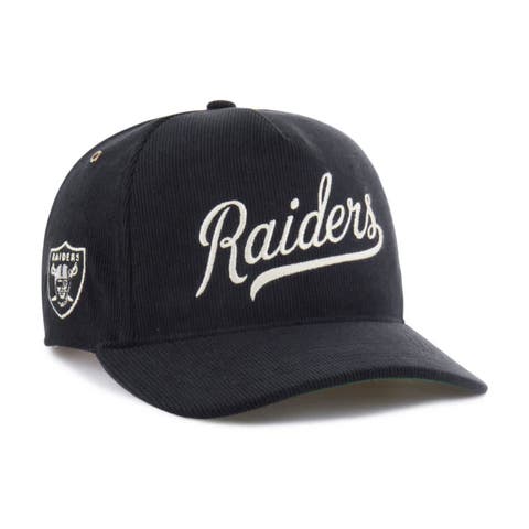 Men's '47  Black Las Vegas Raiders Golden Age Corduroy Hitch Adjustable Hat