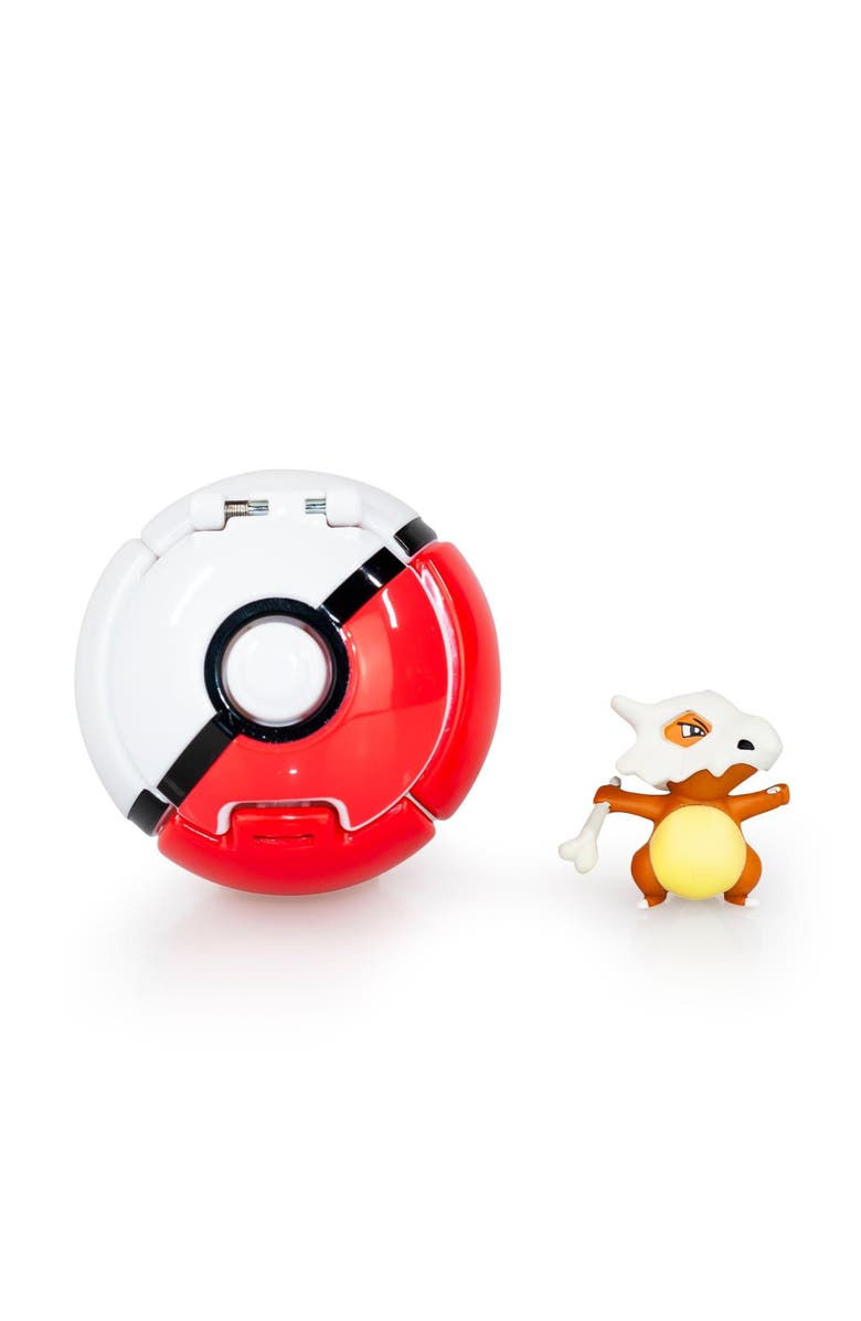 Toynk Pokémon Throw 'N' Pop Poké Ball & Cubone Set | Become A True Pokémon Master, Main, color, Red