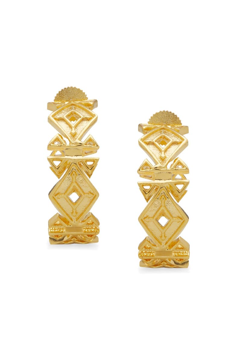 Dhwani Bansal SAFA HOOPS, Main, color, Gold Plated