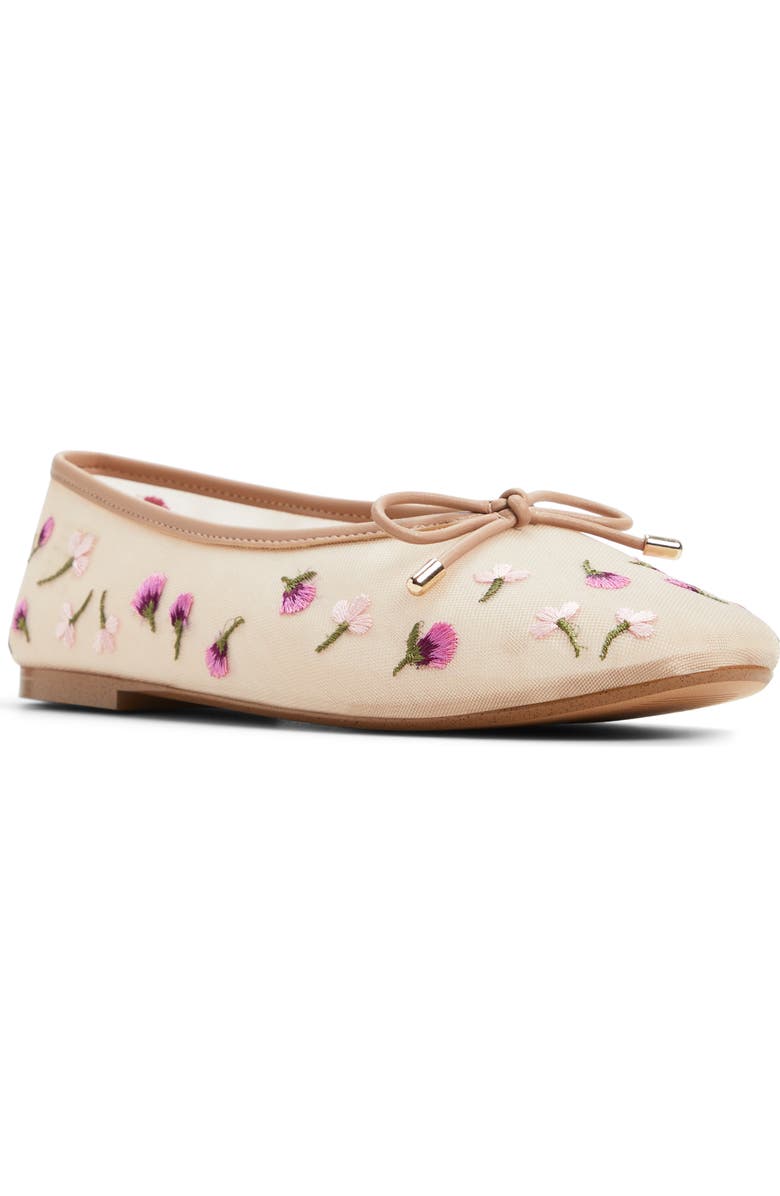 ALDO Joselie Ballet Flat, Main, color, Beige Multi