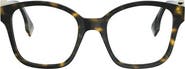 Fendi FF Diamonds 52mm Square Optical Glasses