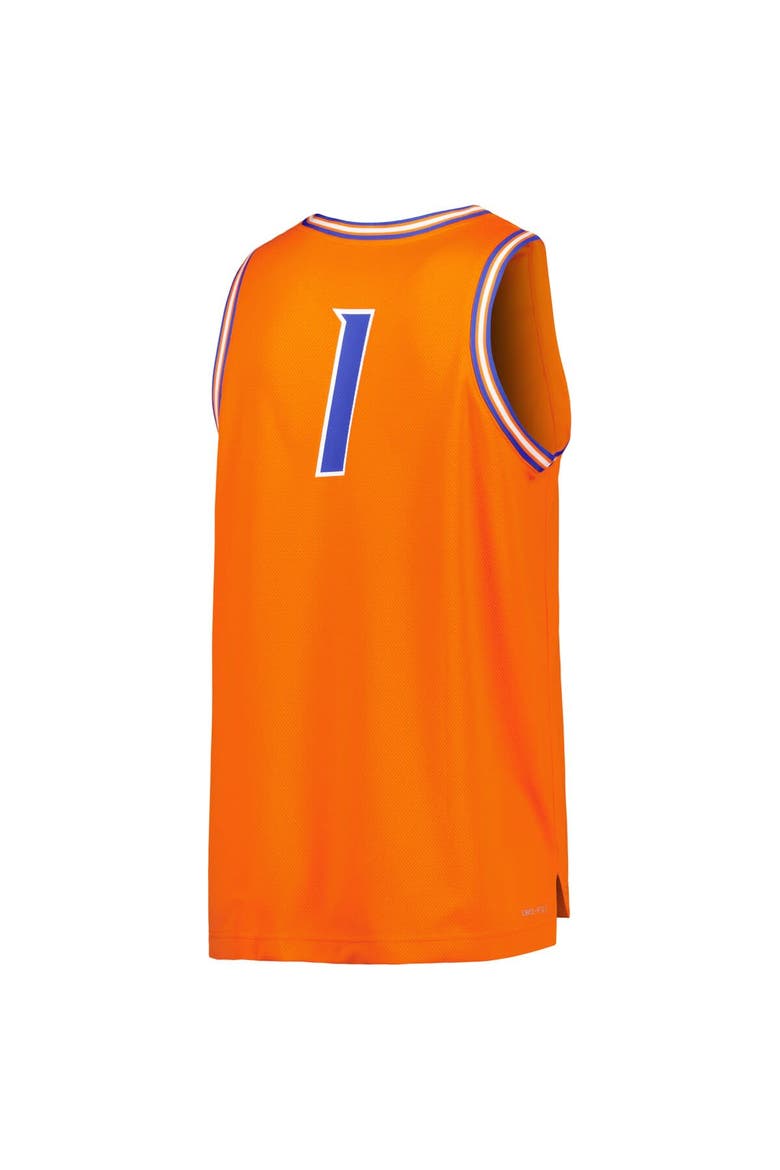 Men's Nike #0 Orange Boise State Broncos Retro Replica Basketball Jersey, Alternate, color, Orange