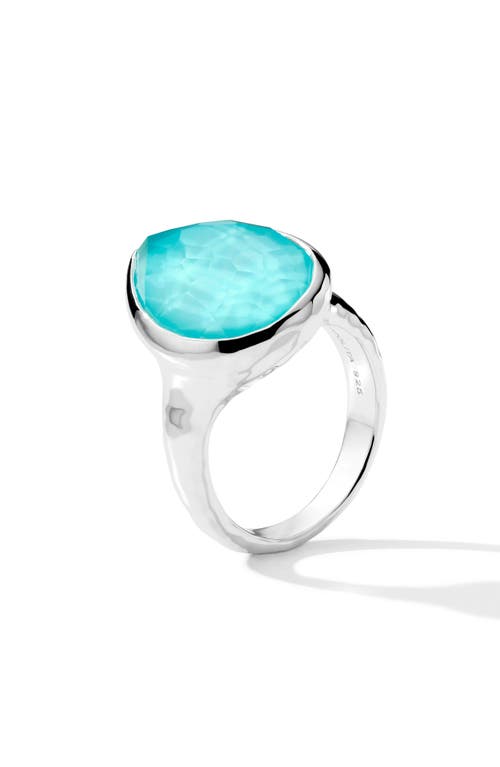 Ippolita Rock Candy Teardrop Turquoise Ring In Silver