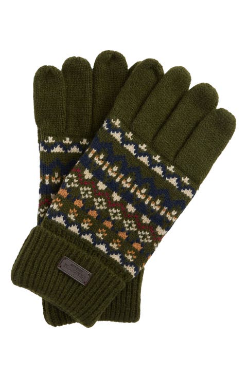 Marlow Fair Isle Wool-Blend Knit Gloves