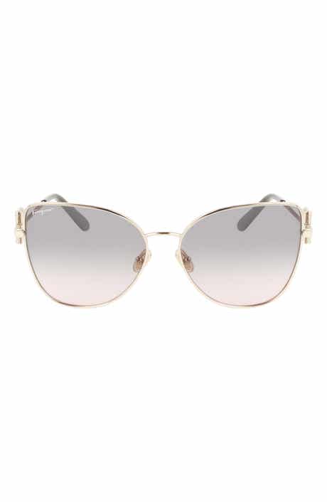 FERRAGAMO 60mm Gradient Cat Eye Sunglasses