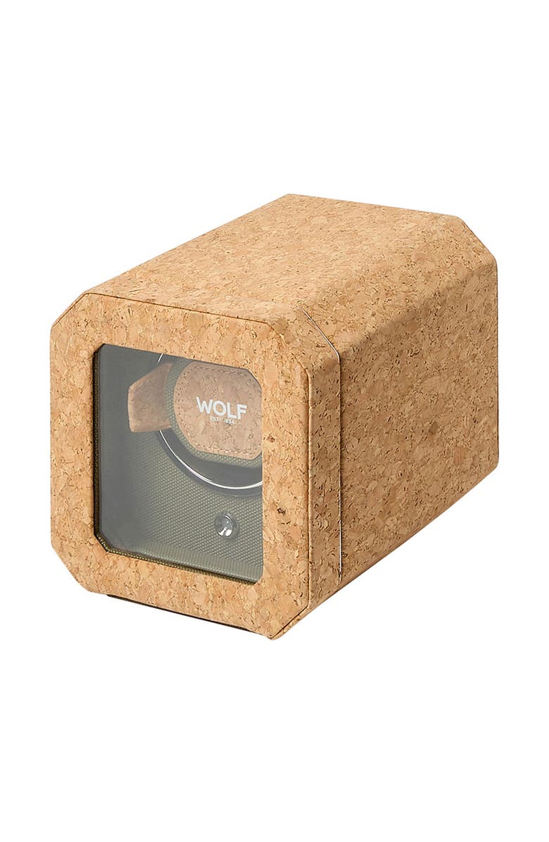 WOLF Cortica Single Watch Winder, Alternate, color, Cork