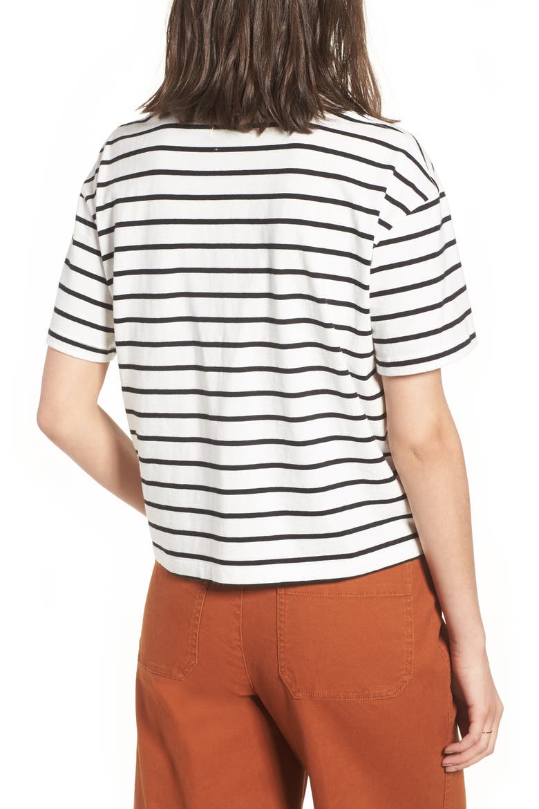 Stripe Easy Crop Tee, Alternate, color, BRIGHT IVORY