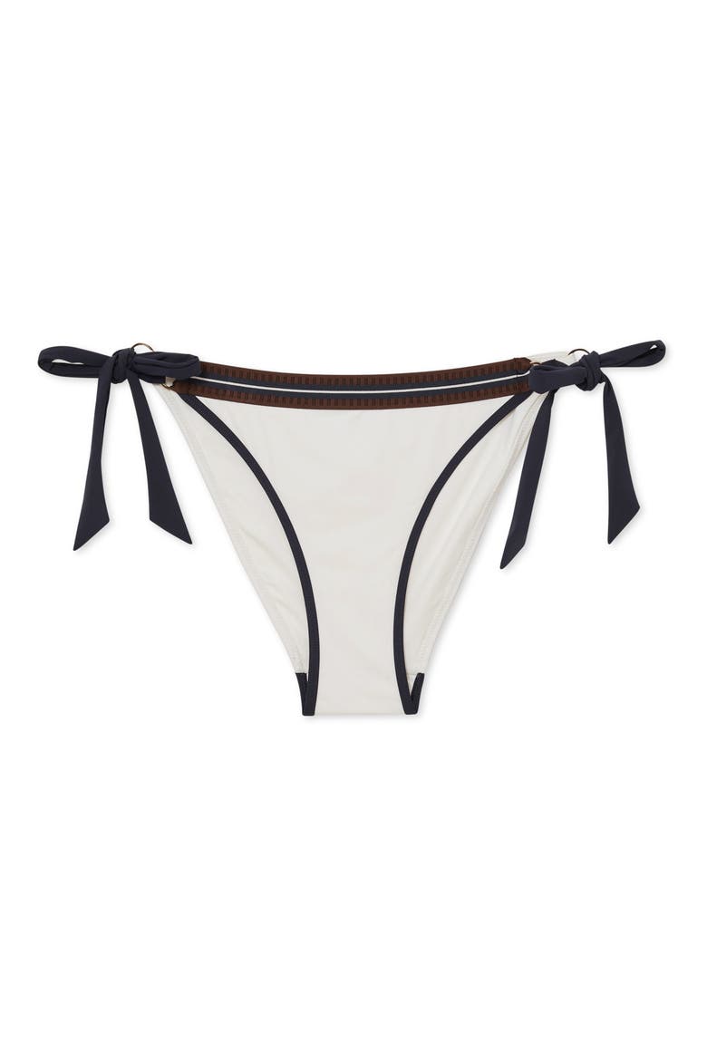 Riva Side Tie Bikini Bottoms, Alternate, color, IVORY