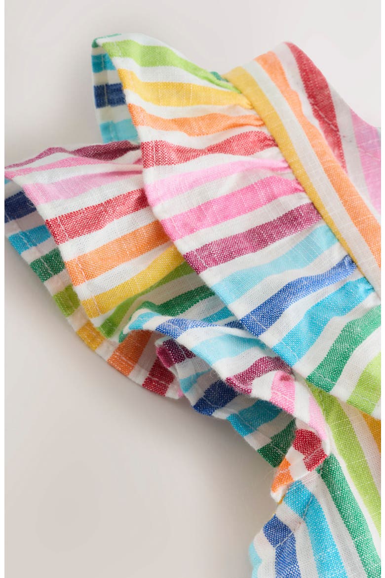 Kids' Rainbow Stripe Cotton Dress, Alternate, color, PINK MULTI