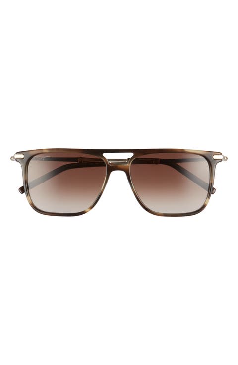 Salvatore Ferragamo 57mm Square Sunglasses
