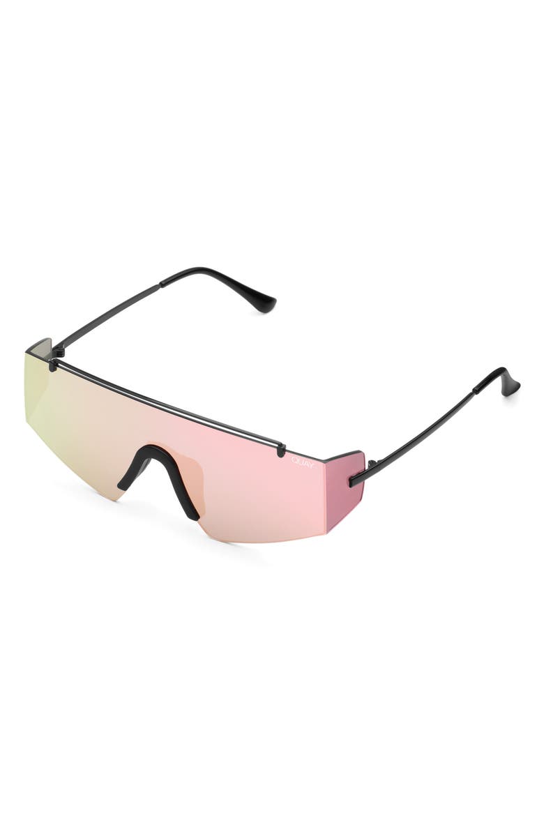 QUAY Australia Transcend 141mm Shield Sunglasses, Alternate, color,