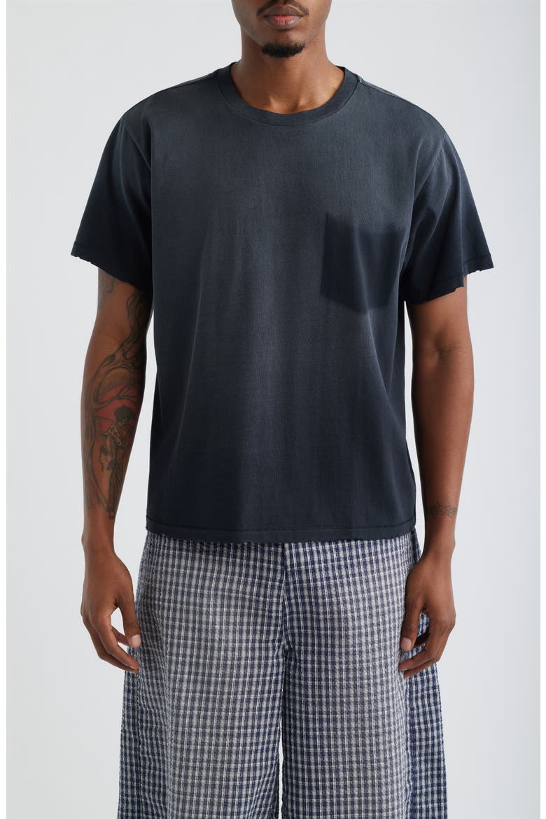 Core Distressed Tee, Main, color, VINTAGE BLACK