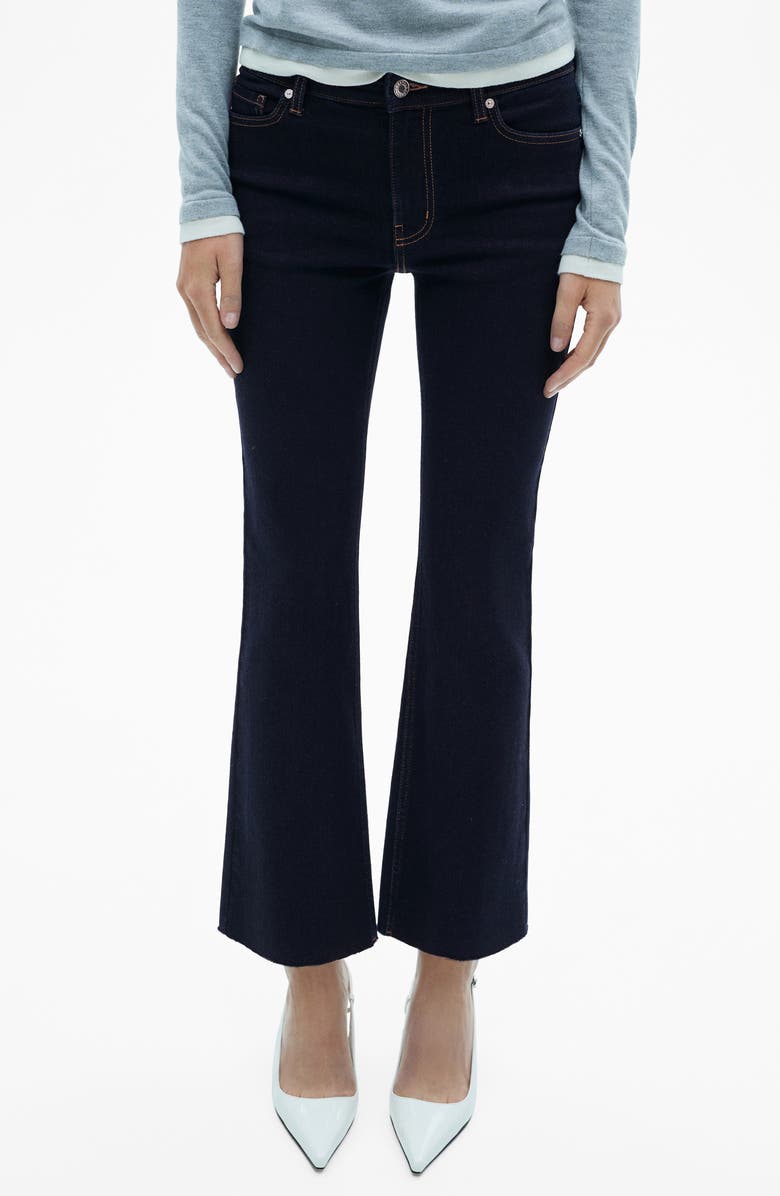 MANGO Sienna Crop Flare Jeans, Main, color,