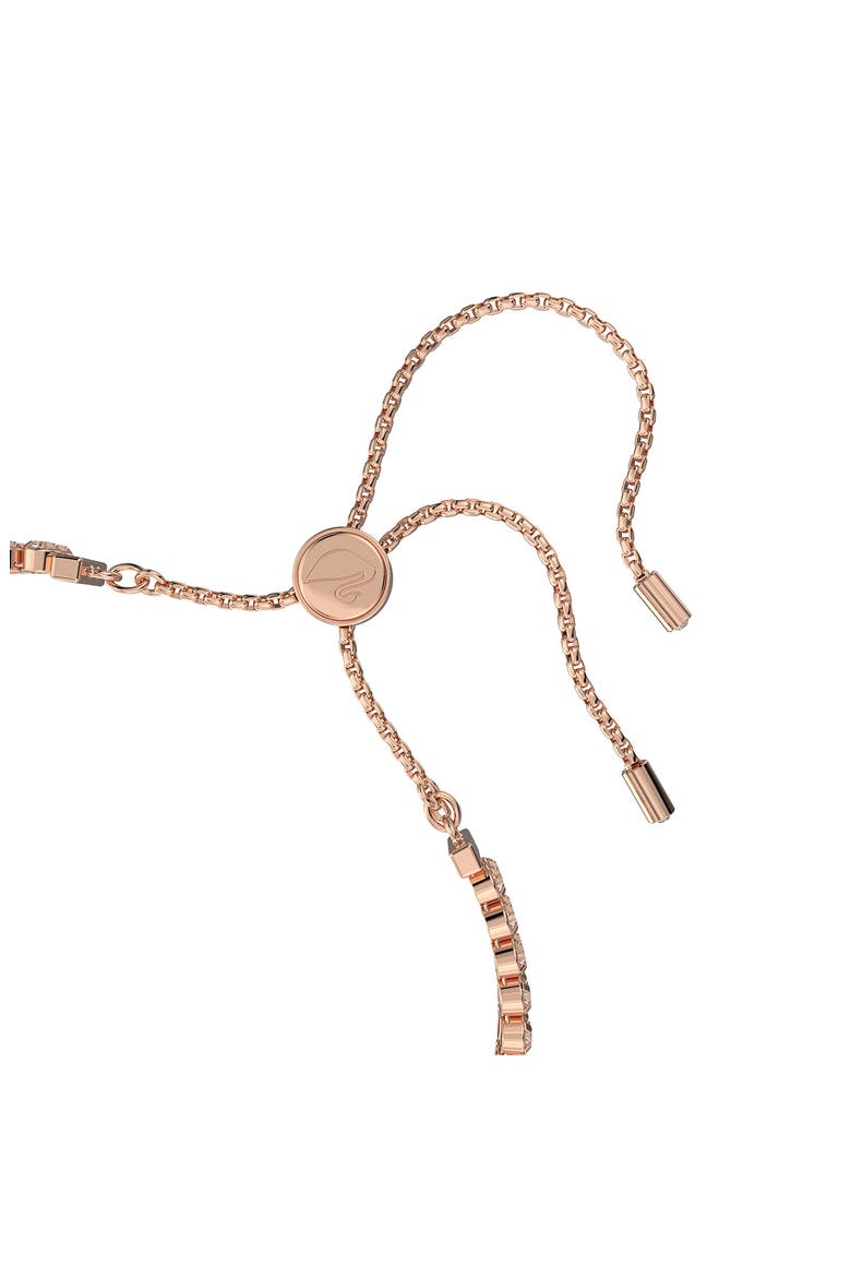 Matrix Double Crystal Slider Bracelet, Alternate, color, ROSE GOLD
