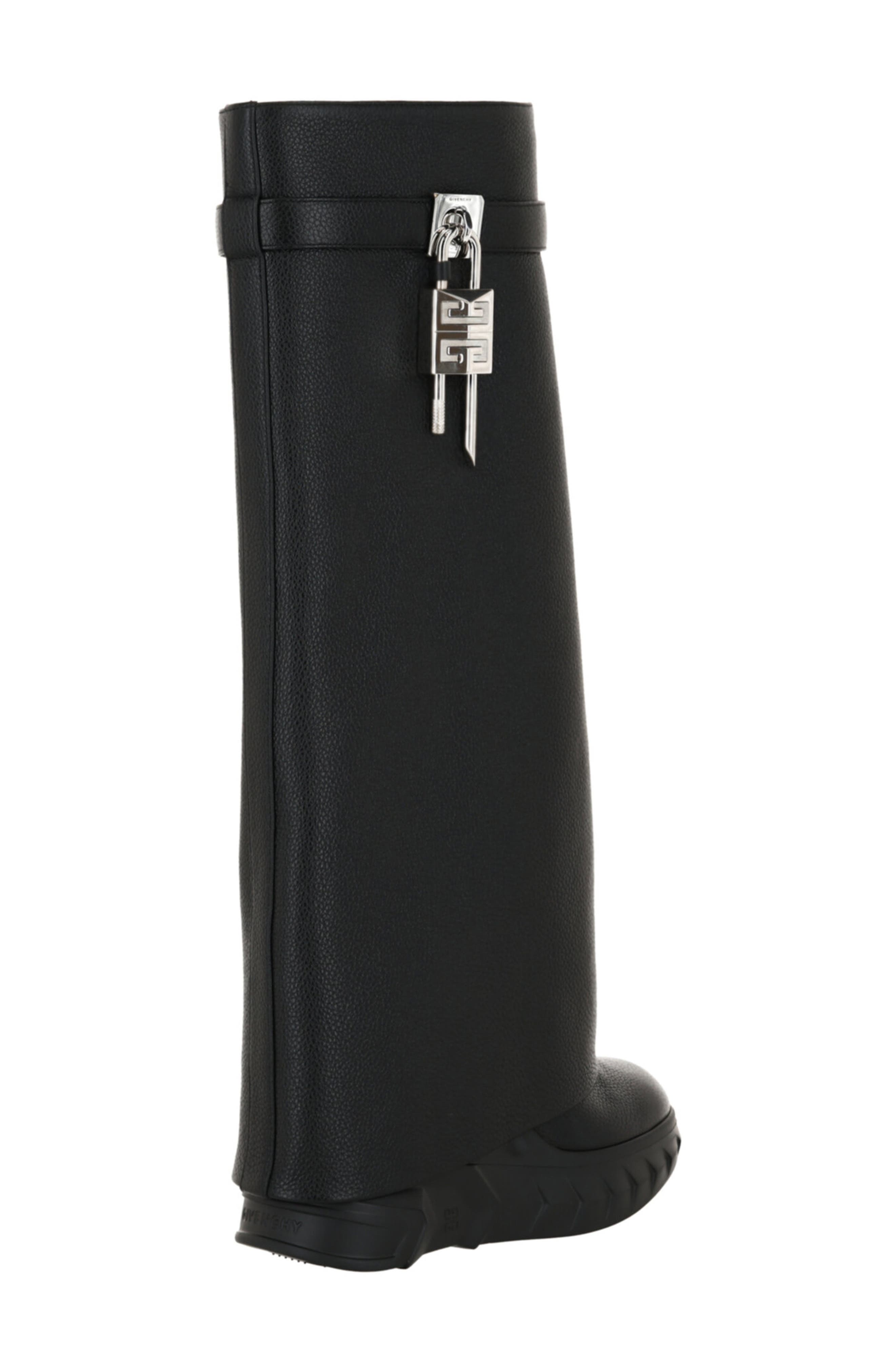 Givenchy Shark Lock Pant Shaft Leather Biker Boot, Alternate, color, 