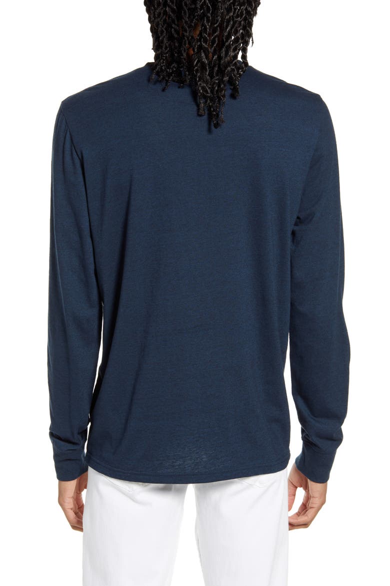 Long Sleeve Henley, Alternate, color, MIDNIGHT