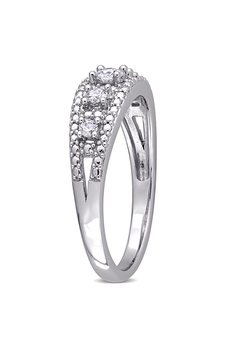 Diamond Anniversary Ring 10k White Gold, Alternate, color, White Gold