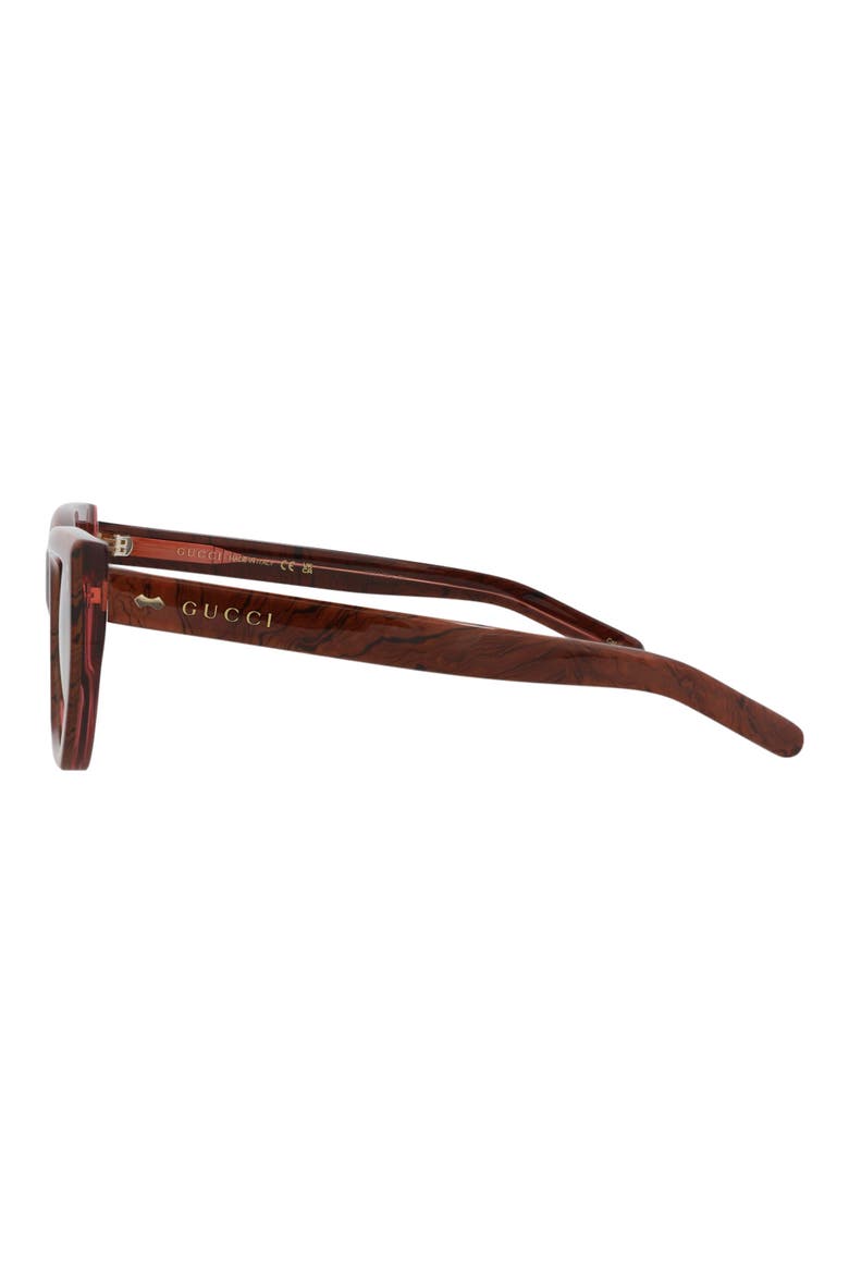 53mm Cat Eye Sunglasses, Alternate, color, PINK PINK BROWN